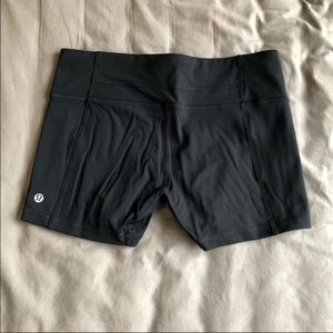 Lululemon athletica black tight shorts